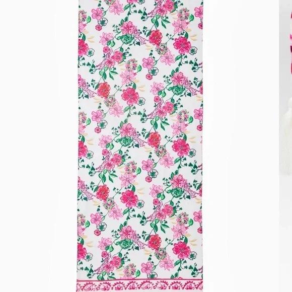Brand New Lilly Pulitzer Resort Scarf Coconut Safari Sanctuary Engineered Scarf